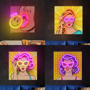 Animated wall art LED neon sign for modern home decor