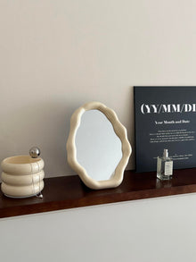 Black cloud shaped makeup mirror for vanity, desk, or wall decor