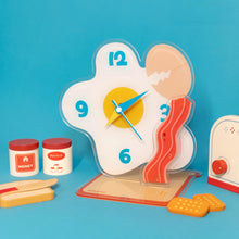 Egg-shaped acrylic desktop clock for home or office decor