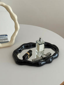 Black cloud shaped makeup mirror for vanity, desk, or wall decor