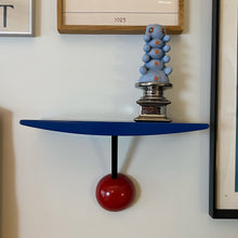 Solid wood wall organizer shelf for compact home storage