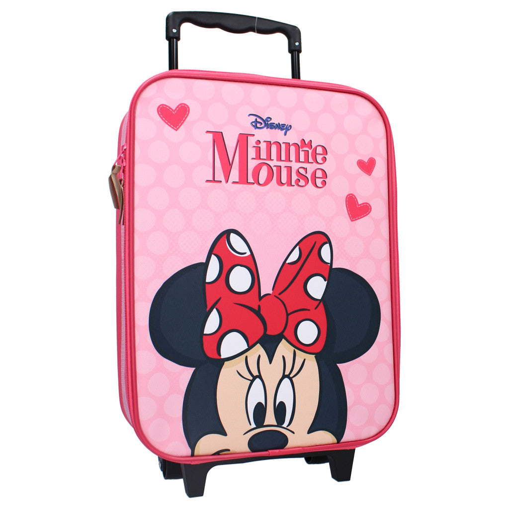 Minnie egér mintás gurulós gyerek bőrönd