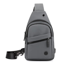 Fekete crossbody sling táska cipzáras rekeszekkel