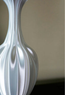 3D printed silk texture PLA vase for decorative flower display
