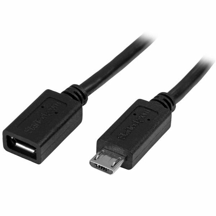 Fekete Startech micro USB kábel 50 cm hosszban