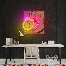 Animated wall art LED neon sign for modern home decor