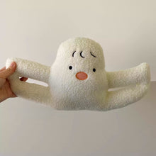Plush cat door stop for a child’s room or nursery