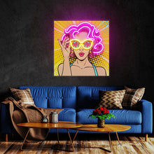 Animated wall art LED neon sign for modern home decor