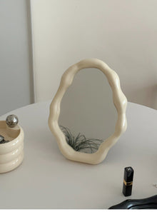 Black cloud shaped makeup mirror for vanity, desk, or wall decor