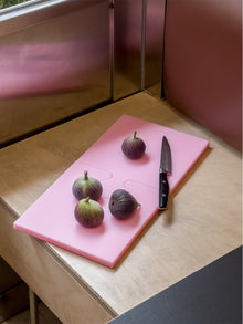 Blue puzzle shaped antimicrobial PE cutting board for kitchen food preparation