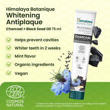 Himalaya Botanique charcoal and black seed oil whitening antiplaque toothpaste 75ml