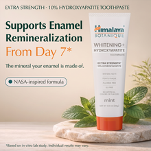 Himalaya Botanique Whitening+ Hydroxyapatite extra strength mint toothpaste 85g tube