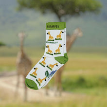 Grinning Giraffe bio pamut gyerekzokni