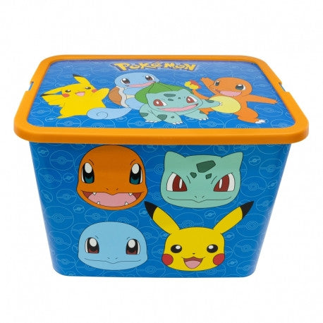 Pokémon mintás játéktároló doboz 23 l