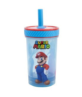 Super Mario műanyag pohár szívószállal