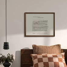 Vintage Minute Waltz sheet music wall art in a vertical solid wood frame with gold accents