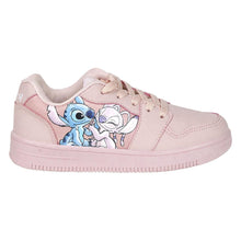 Rózsaszín Stitch&Angel műbőr gyerek sportcipő