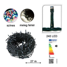 LED fényfüzér választható méretben és színben-240 LED-es-színes-0