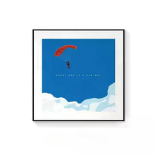 Every Day Is a New Day acrylic wall art with minimalist scenic artwork