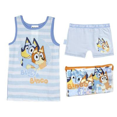 Bluey mintás gyerek fehérnemű szett trikóval és boxeralsóval