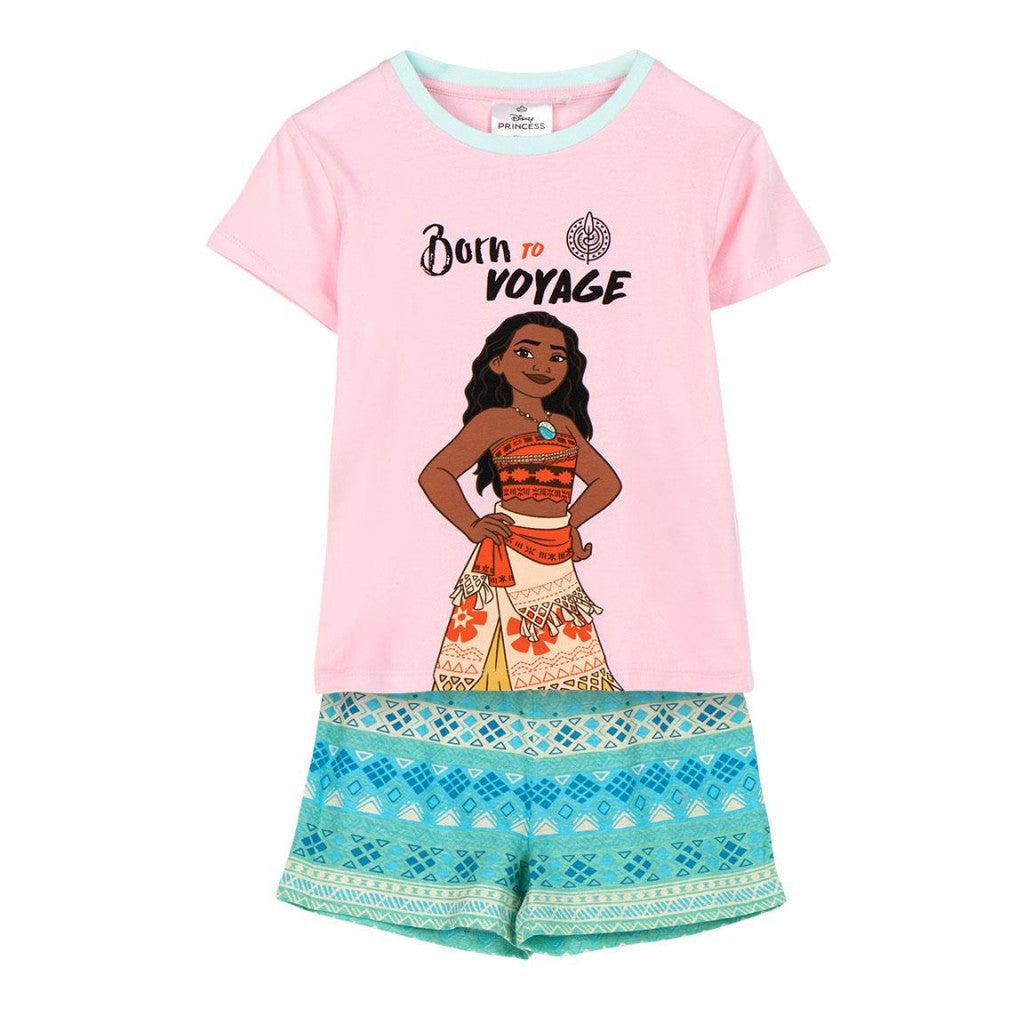 Disney Vaiana rövid jersey gyerek pizsama szett