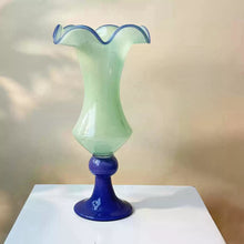 French country style glass flower vase for home decor