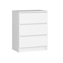 3 fiókos komód fehér 60*77*40 cm-0