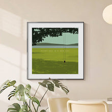 Every Day Is a New Day acrylic wall art with minimalist scenic artwork