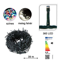 LED fényfüzér választható méretben és színben-360 LED-es -melegfehér-0