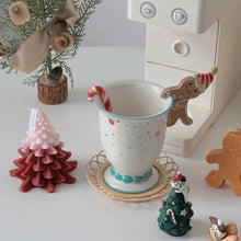 Gingerbread man ceramic mug with matching spoon