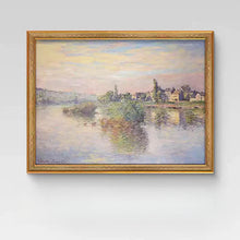 Vintage French 8-piece gallery wall art set with landscape and floral prints