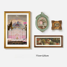 Set of four vintage French-style framed wall art prints