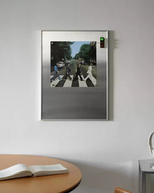 Stainless steel magnetic display board for photos, notes, and wall décor