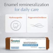 Himalaya Botanique Whitening+ peppermint hydroxyapatite toothpaste 113g tube