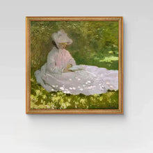 Vintage French 8-piece gallery wall art set with landscape and floral prints