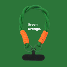 Jabees lila-zöld nylon csuklópánt telefonpánt-adapterrel