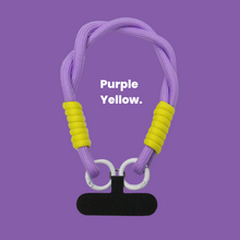Jabees lila-zöld nylon csuklópánt telefonpánt-adapterrel