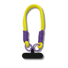 Jabees lila-zöld nylon csuklópánt telefonpánt-adapterrel