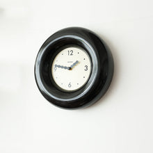 12-inch red bagel-inspired wall clock with minimalist dial