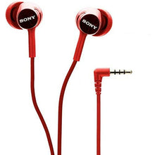 Piros Sony MDR-EX155AP fülhallgató mikrofonnal