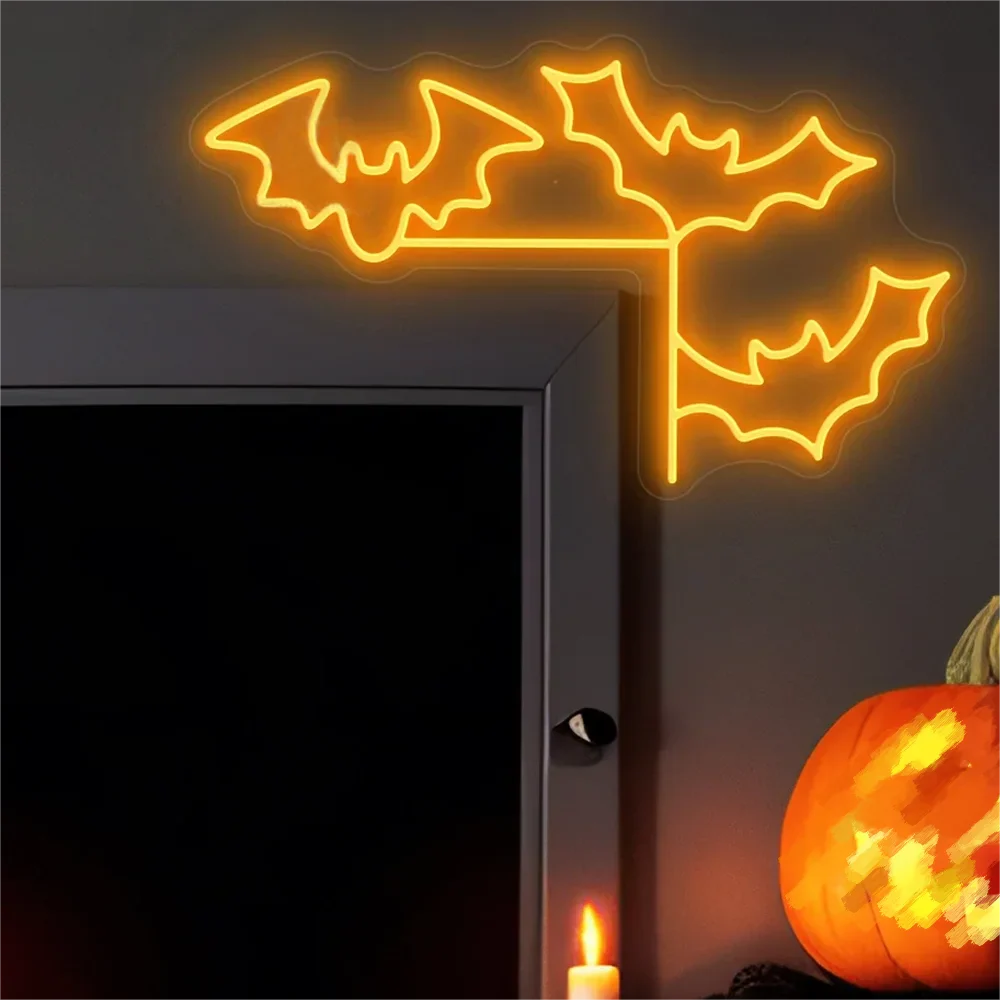 Pumpkin Halloween neon sign for festive wall decor
