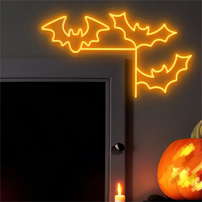 Pumpkin Halloween neon sign for festive wall decor