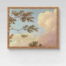 Vintage French 8-piece gallery wall art set with landscape and floral prints