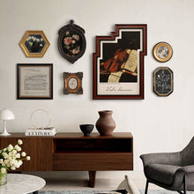Seven-piece music-themed framed wall art set for home decor