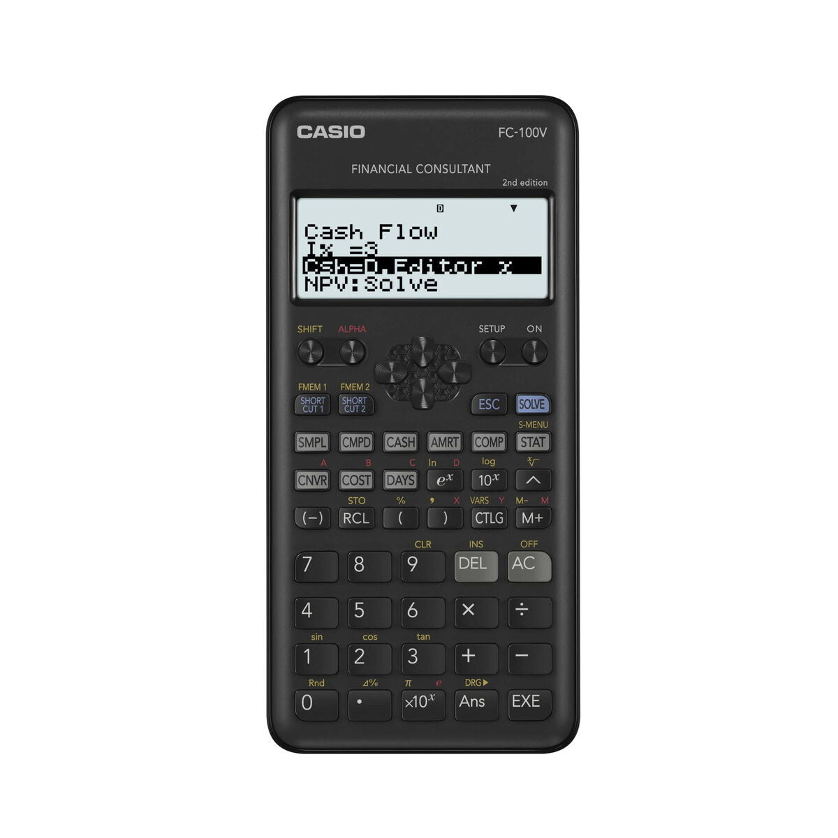 Casio FC-100V fekete-szürke pénzügyi számológép