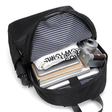 Fekete vízálló nylon laptop hátizsák