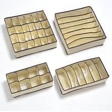 4 részes tárolódoboz szett-bézs-2