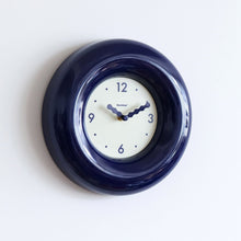 12-inch red bagel-inspired wall clock with minimalist dial