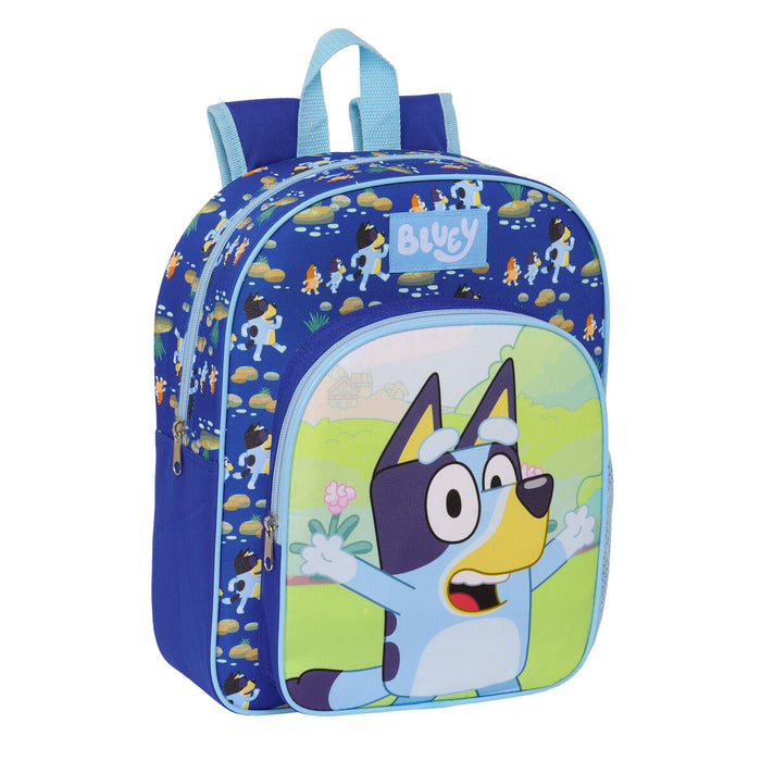 Sötétkék Bluey iskolatáska