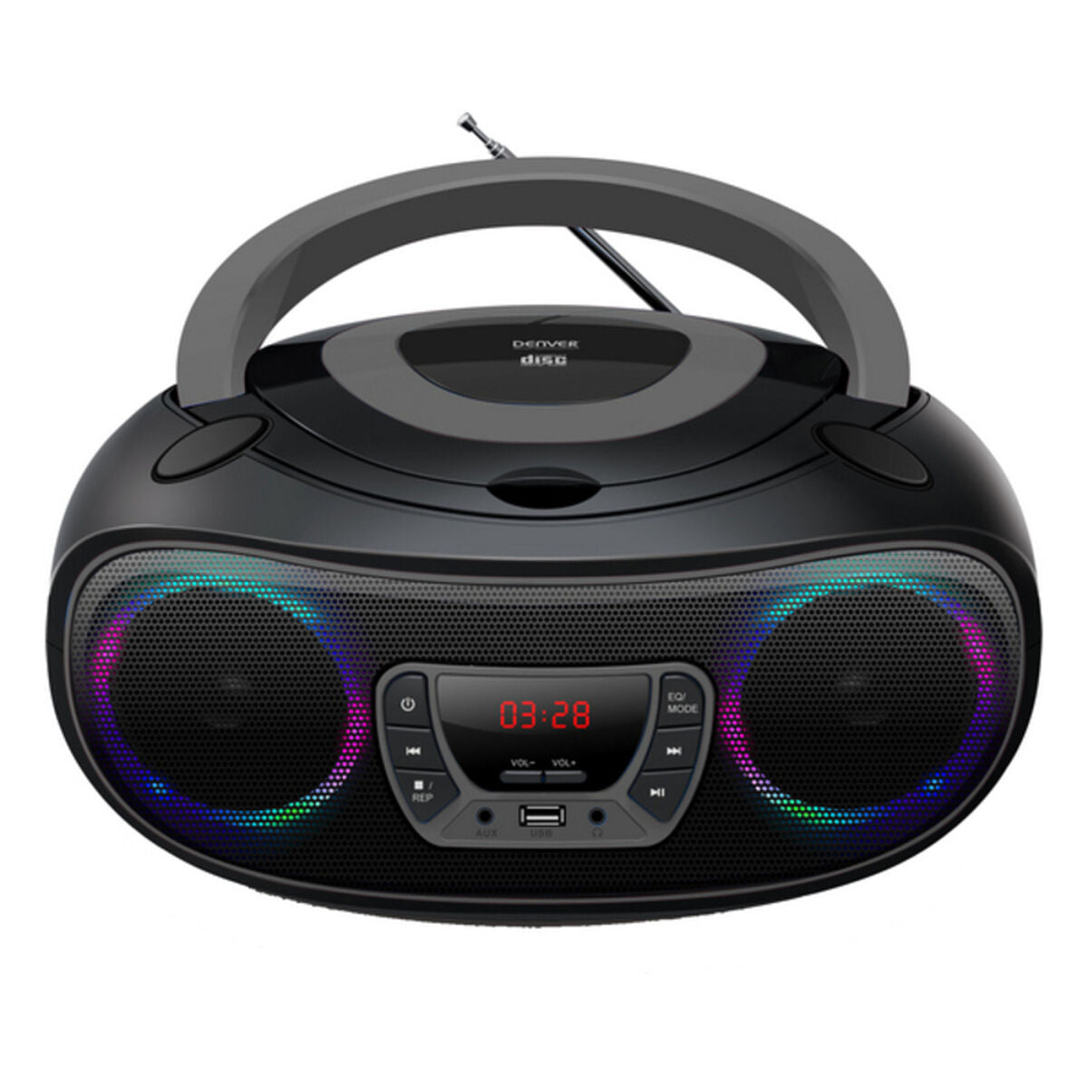Szürke-fekete Denver TCL-212BT Bluetooth CD-rádió